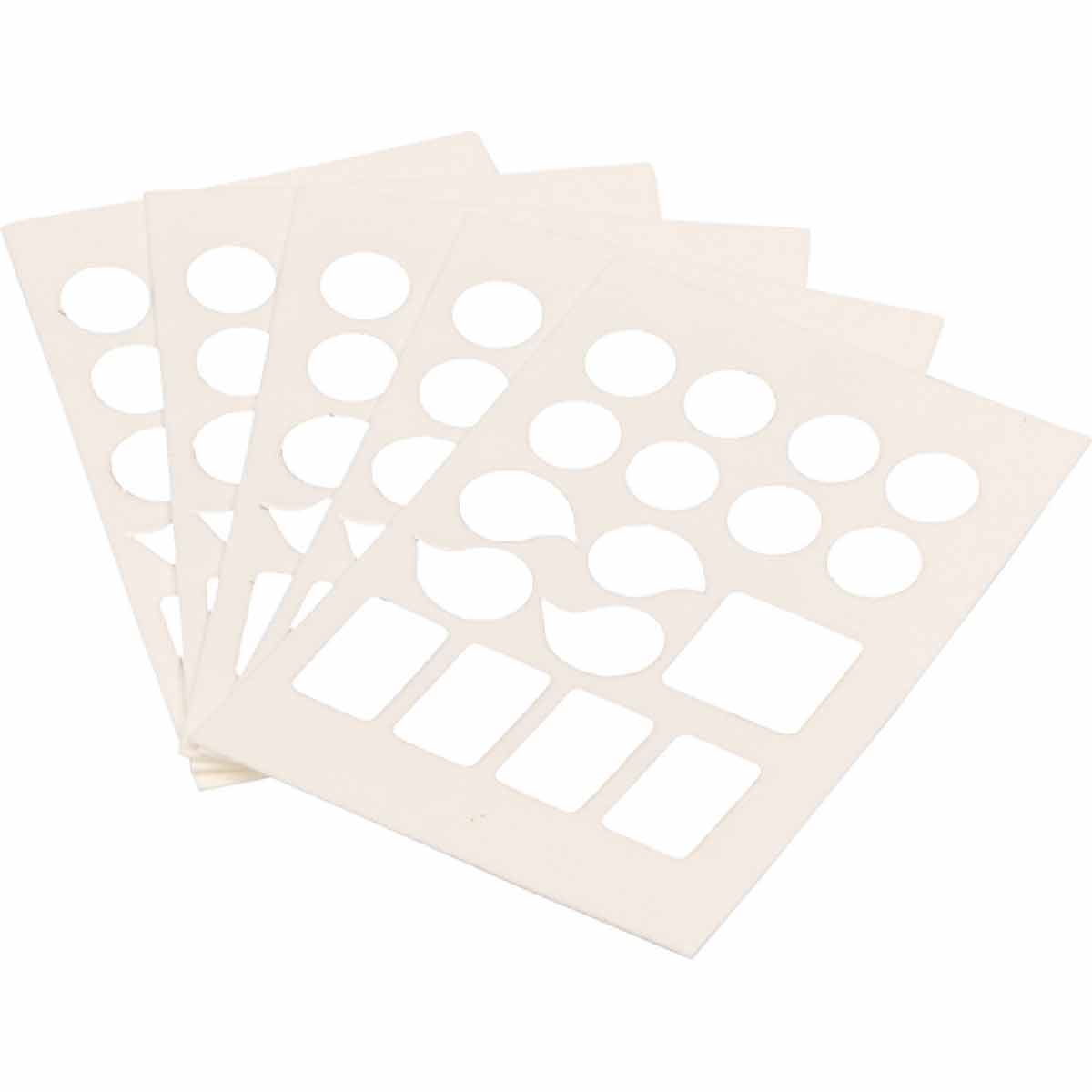 QA 5080 Series B302 2" Lbl ASSTD WT 10PK