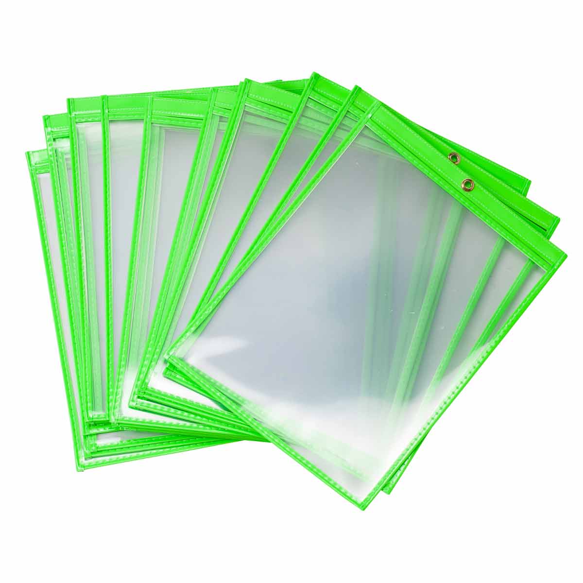 9"W X 12"H, GREEN FLUORESCENT 25/PACK
