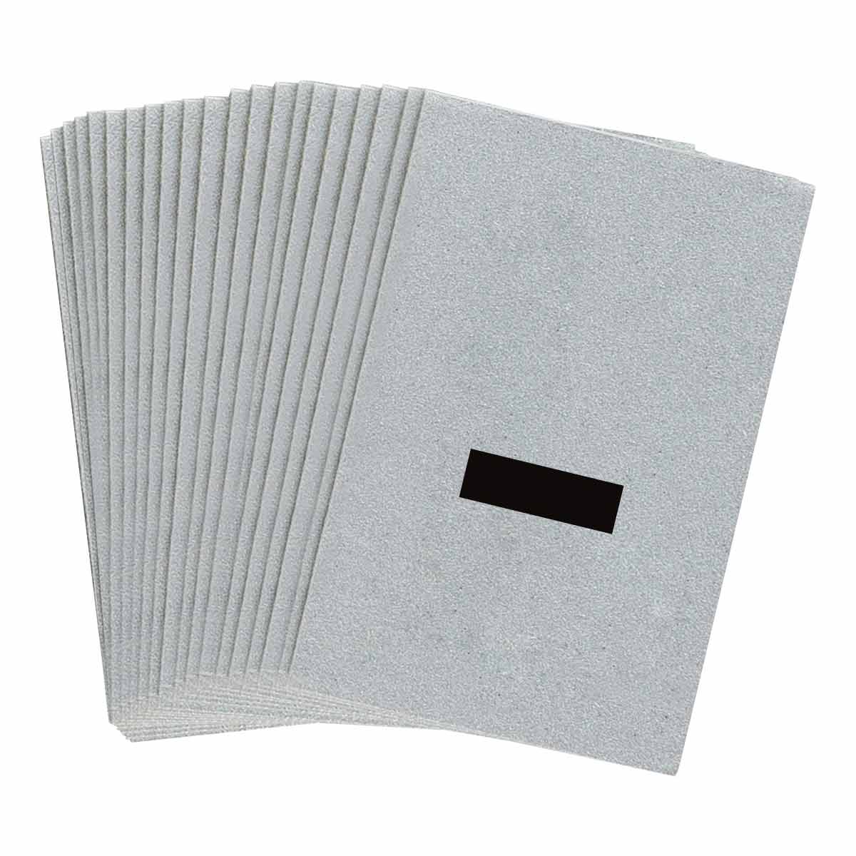 1 in Plastic N&L Black on Silver - 25/PK