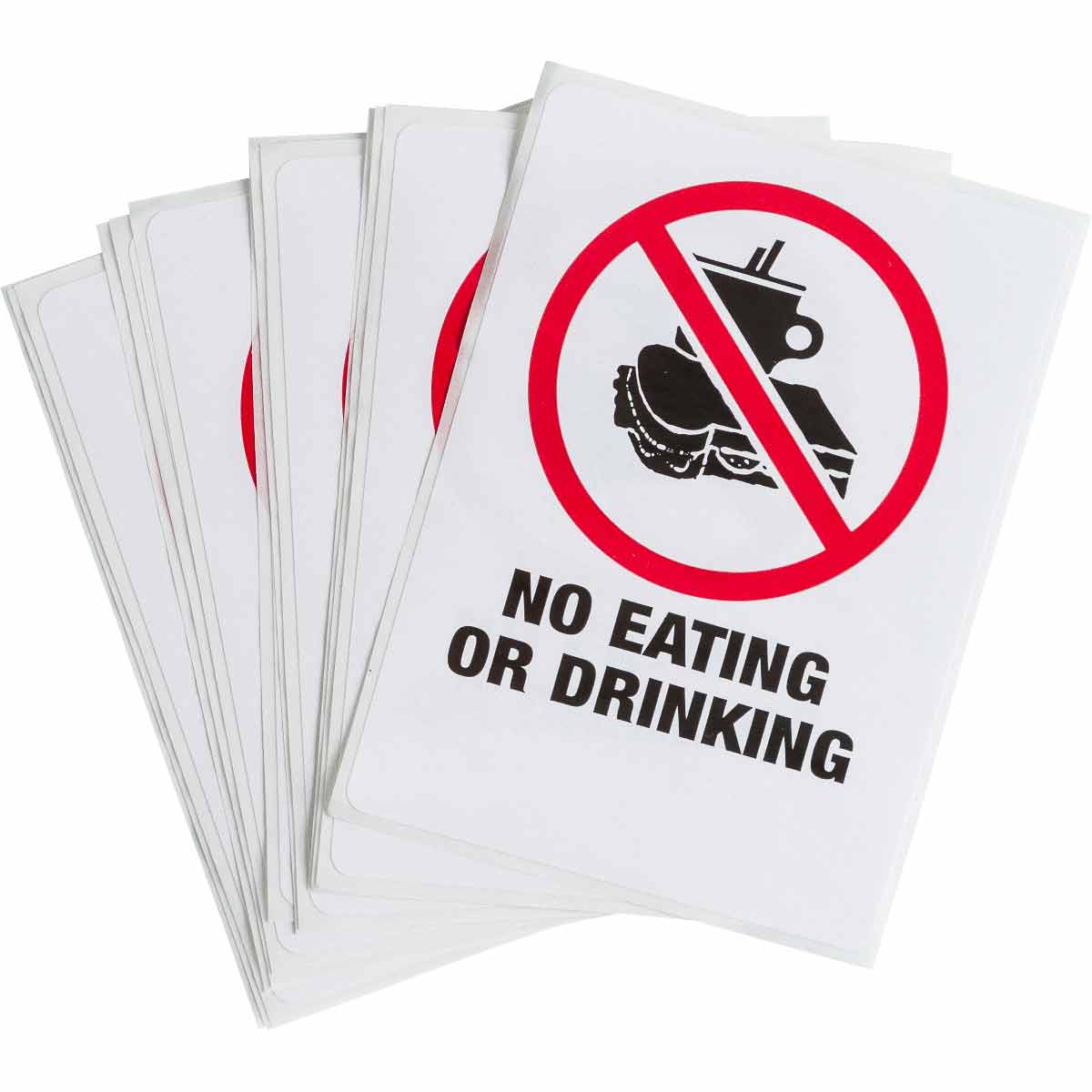 NO EATING OR DRINKING