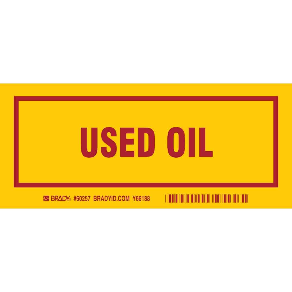 B302, 7.0X3.0", RED/YEL, OIL,25PCS/PKG