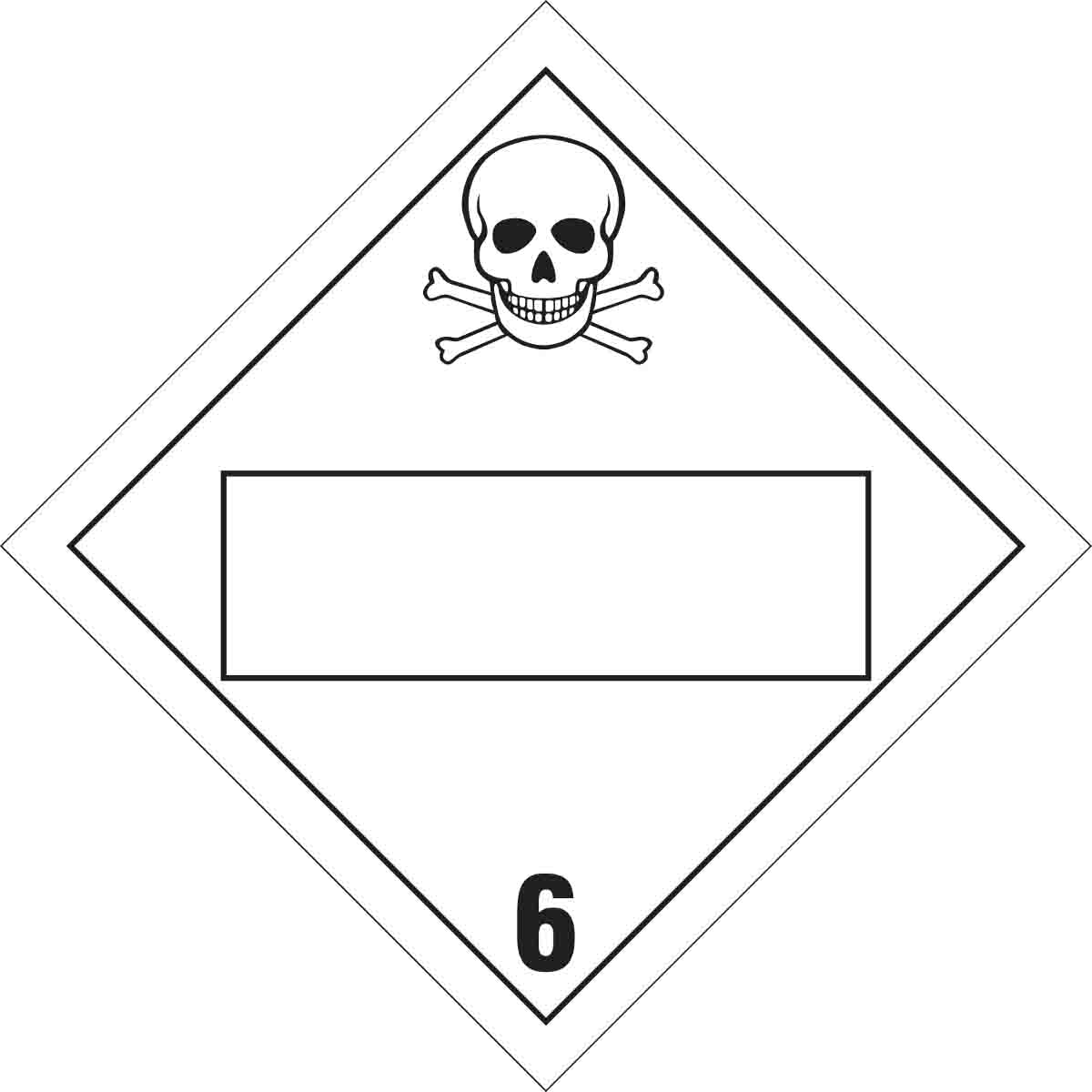 B7569 4X4 BLK/WHT, POISON, 500/ROLL
