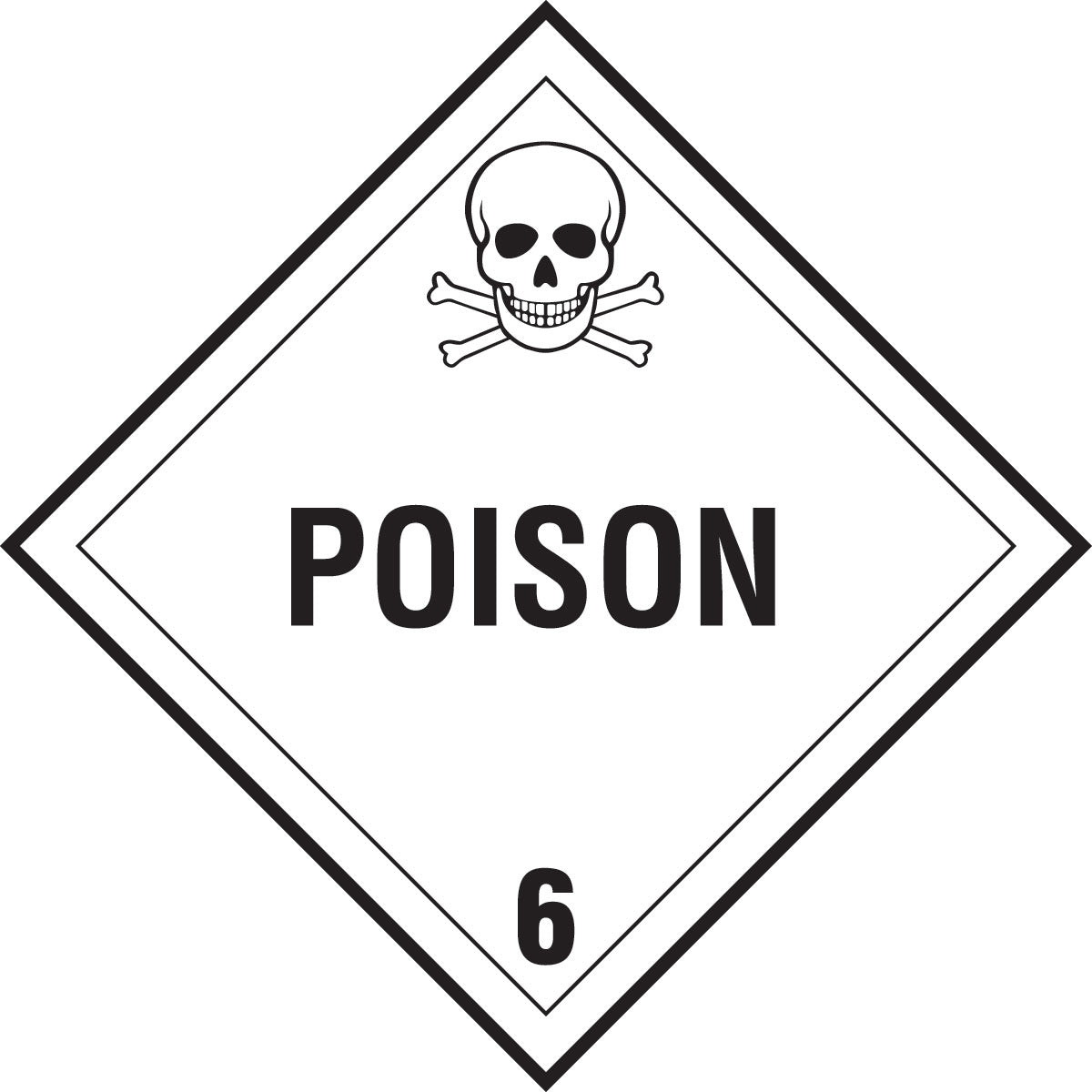 B101 10.75X10.75 BLK/WHT POISON 6