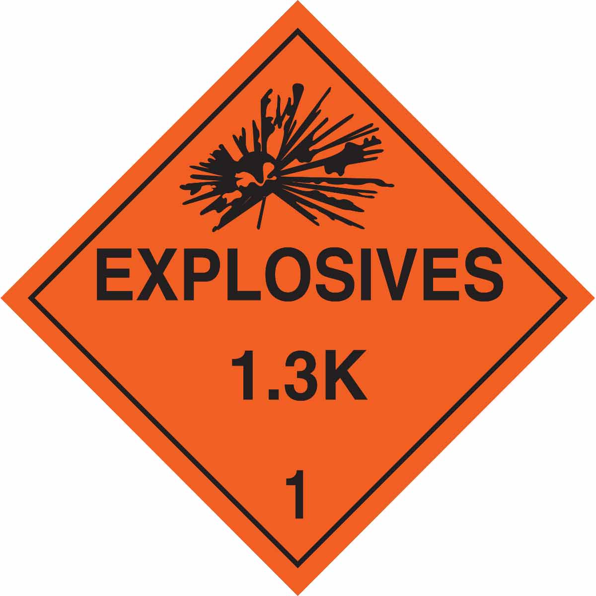 B101 10.75X10.75 BLK/ORG EXPLOSIVES 1.3K