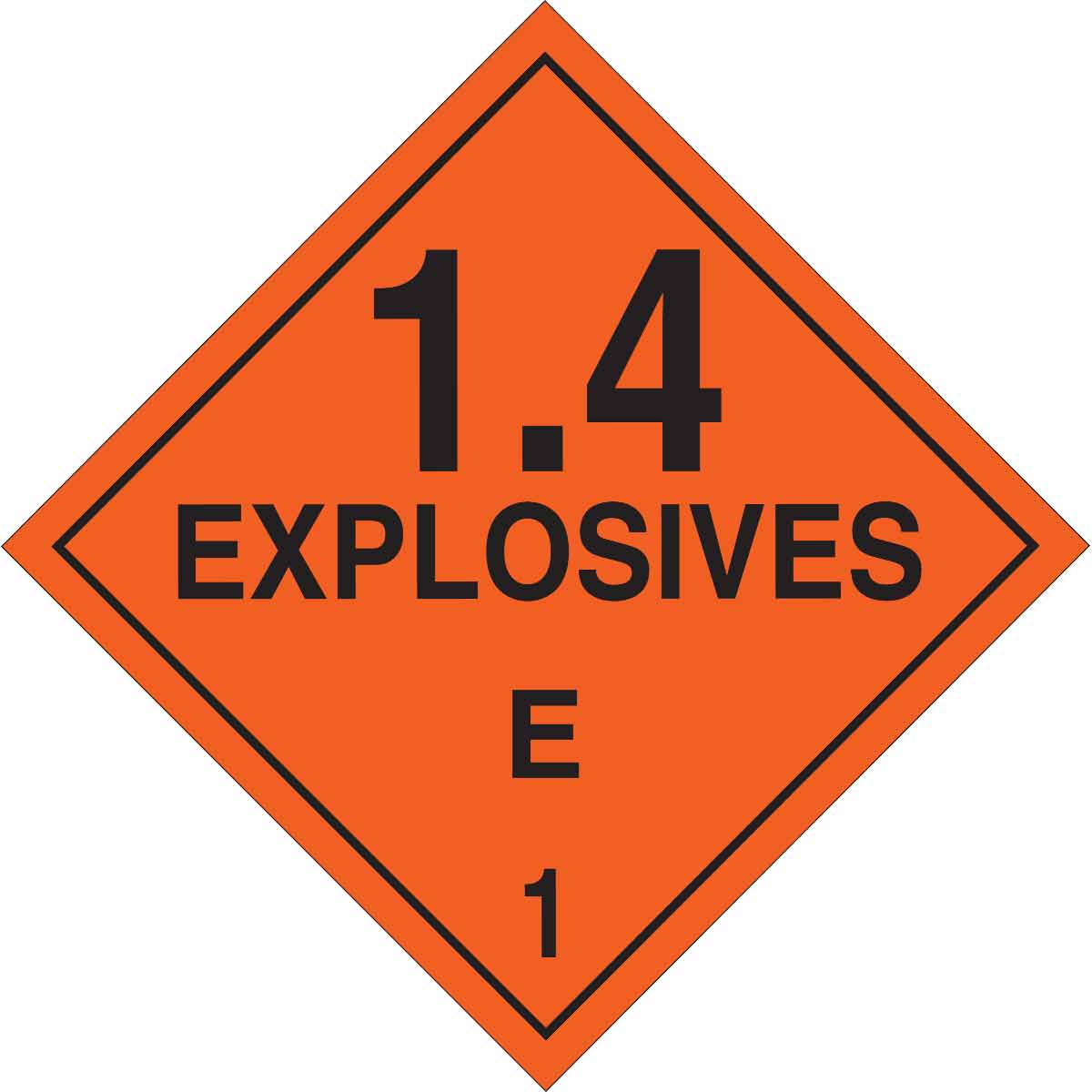 B101 10.75X10.75 BLK/ORG EXPLOSIVES 1.4E