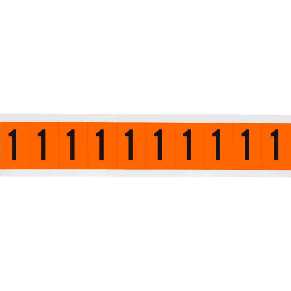 1 in Vinyl N&L Black on Orange 1 10/PK