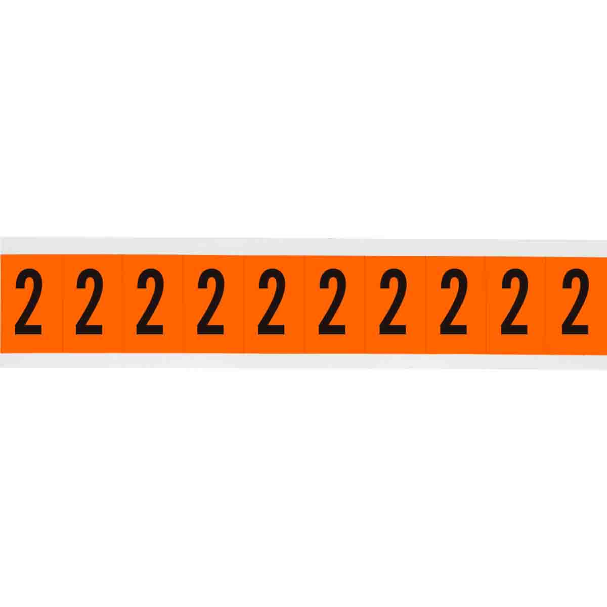 1 in Vinyl N&L Black on Orange 2 10/PK