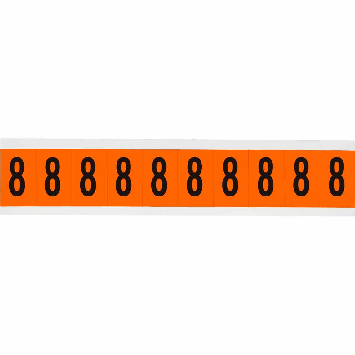 1 in Vinyl N&L Black on Orange 8 10/PK