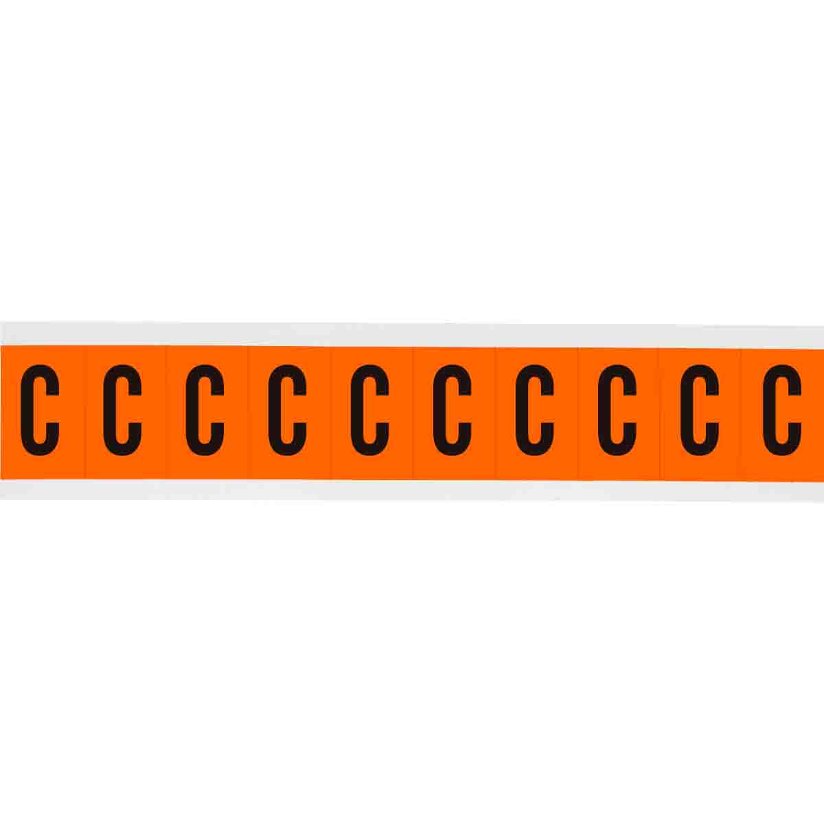 1 in Vinyl N&L Black on Orange C 10/PK