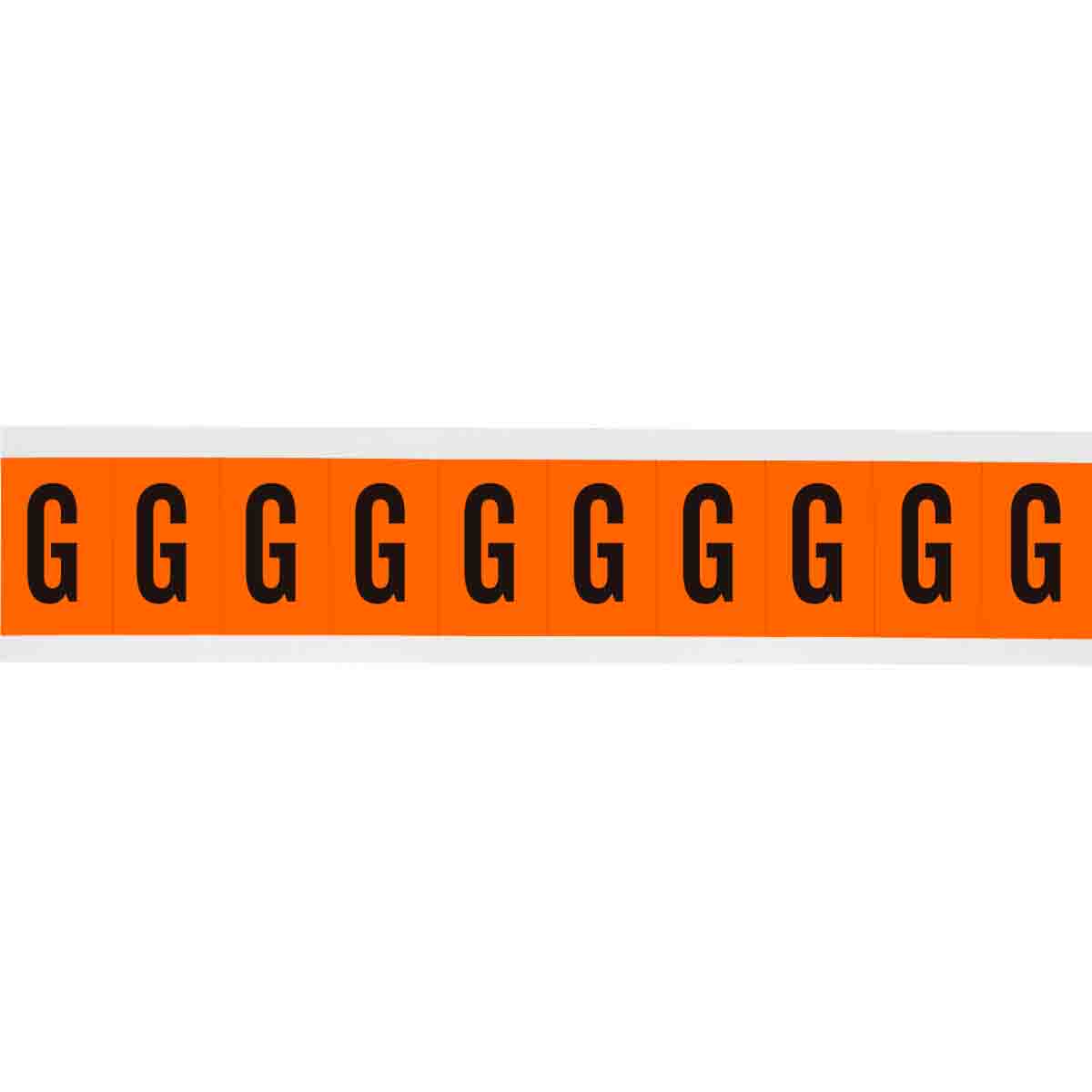 1 in Vinyl N&L Black on Orange G 10/PK