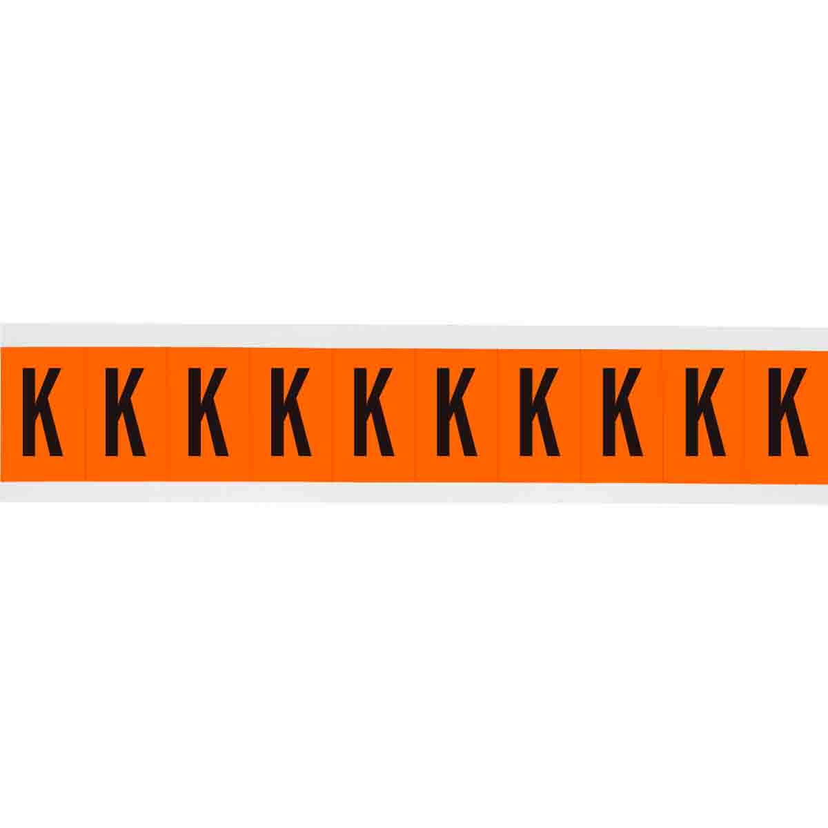 1 in Vinyl N&L Black on Orange K 10/PK