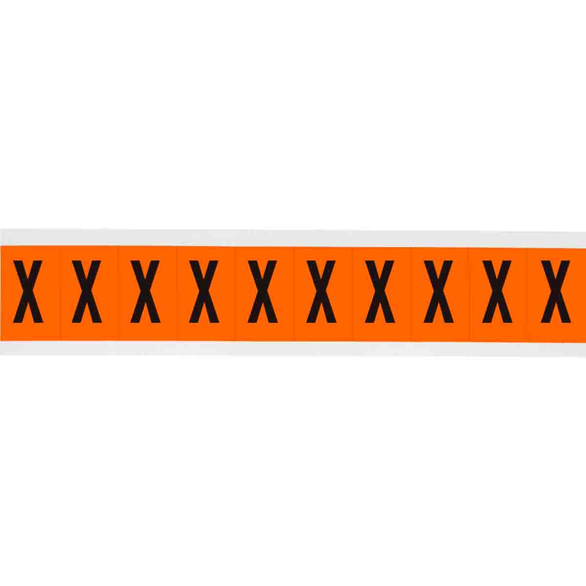 1 in Vinyl N&L Black on Orange X 10/PK