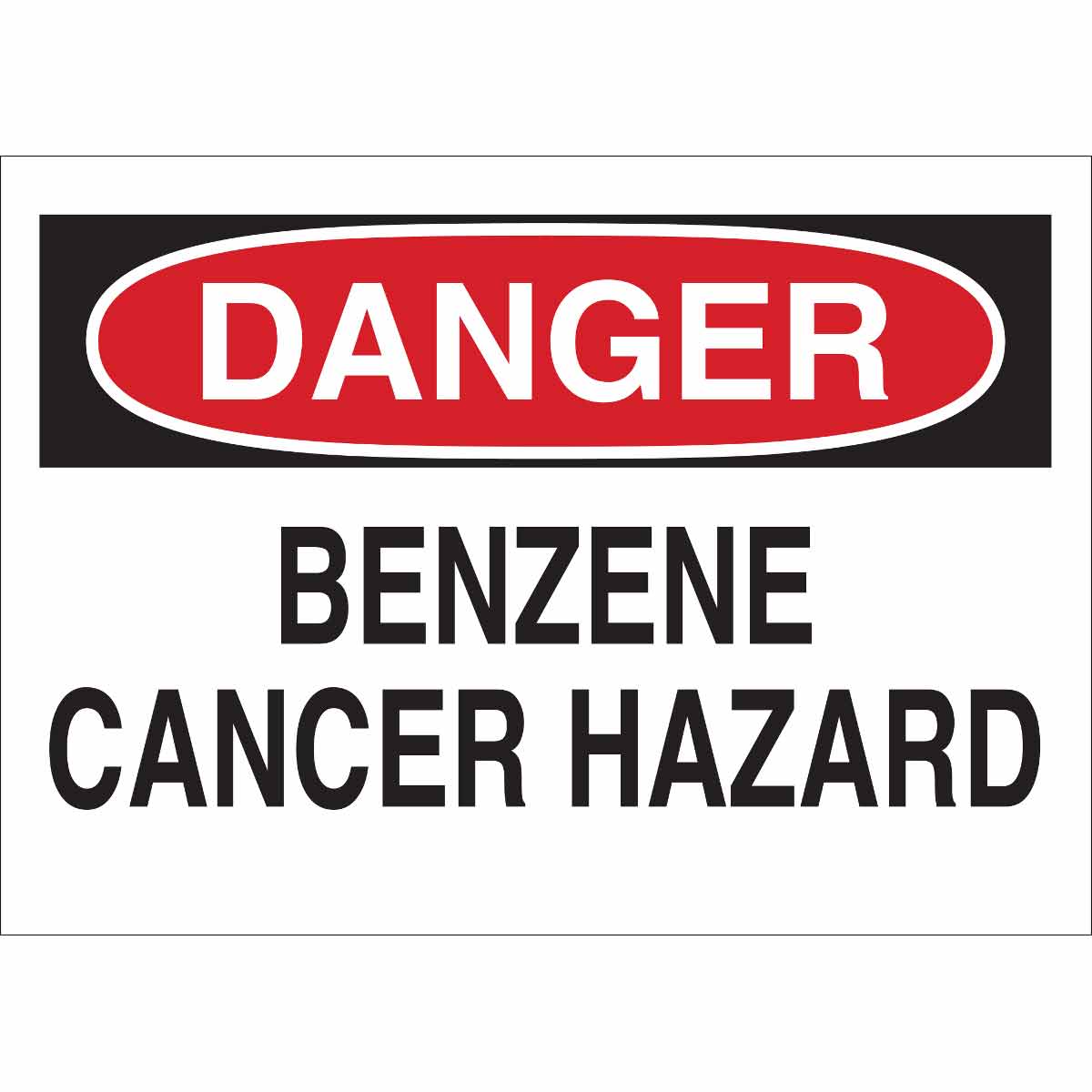 B302-10X14-WK-O-DAN-BENZENE CANCER HAZA
