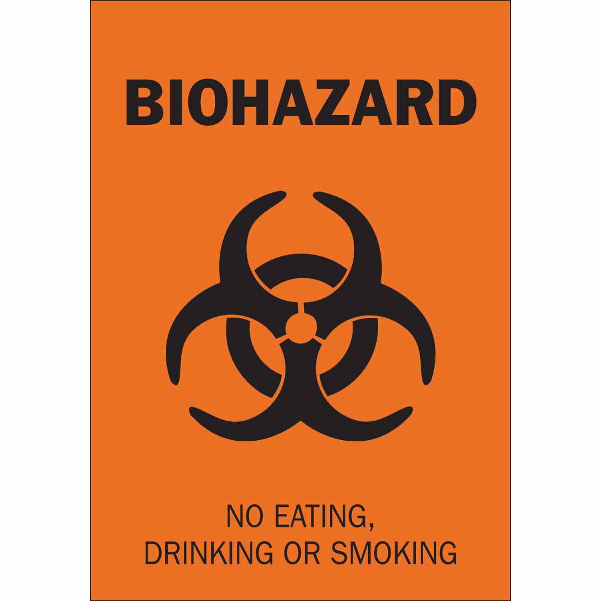 B120 14X10 BIOHAZARD SIGN