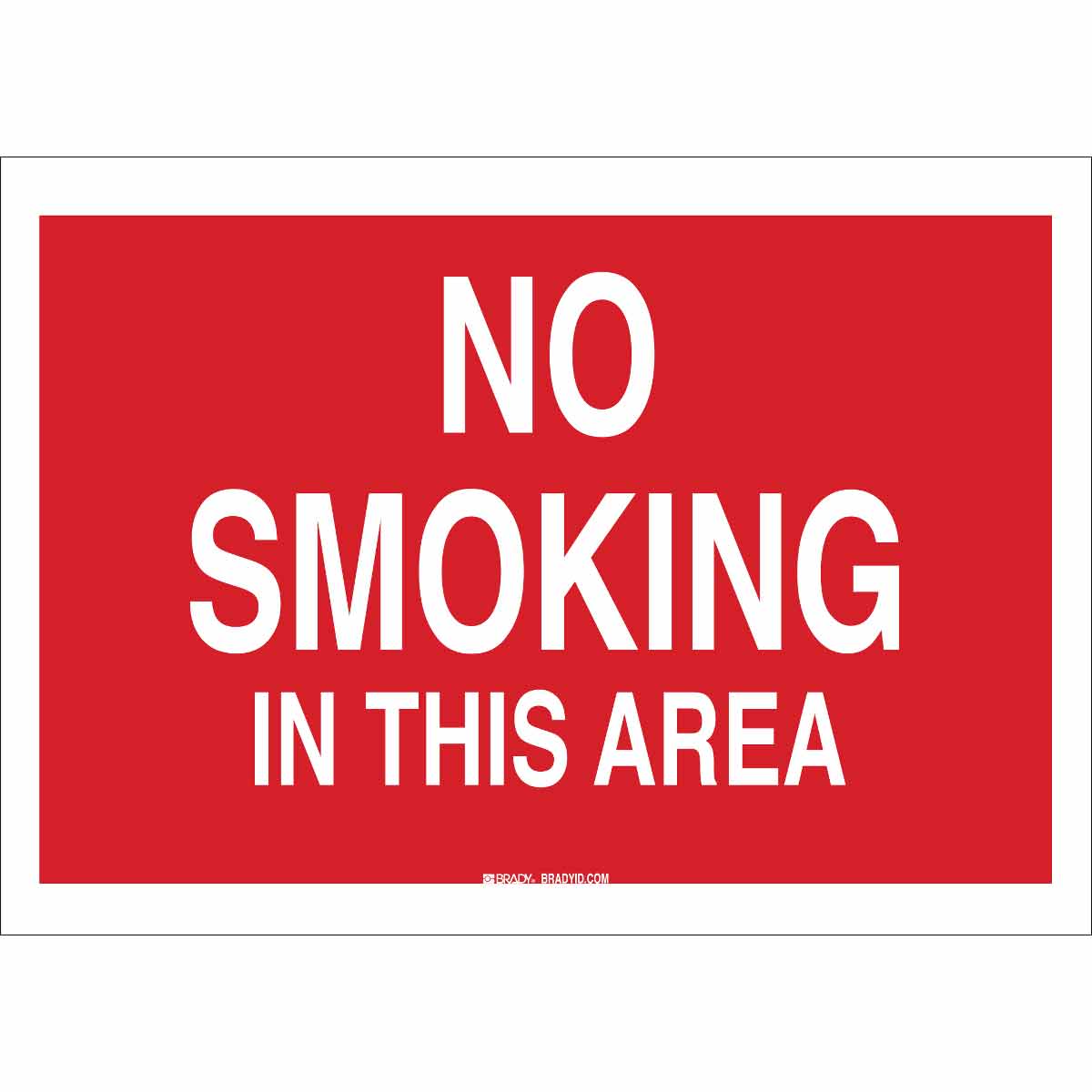 B302-7X10-RW-T-NO SMOKING SIGN