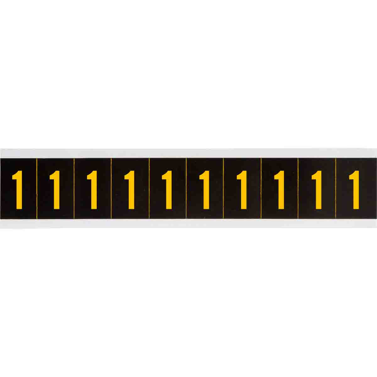 2 in Vinyl N&L Yellow on Black 1 10/PK