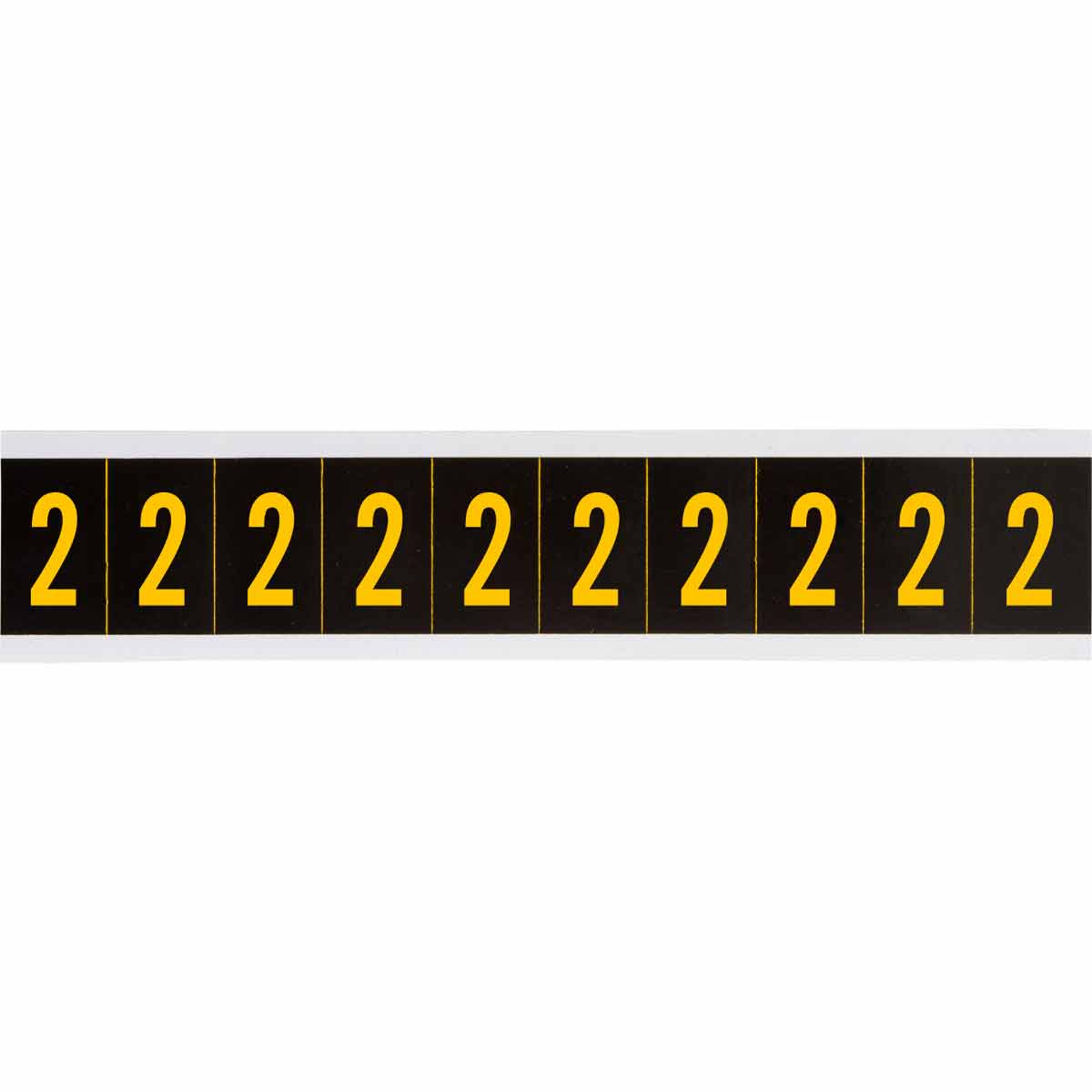 1 in Vinyl N&L Yellow on Black 2 10/PK