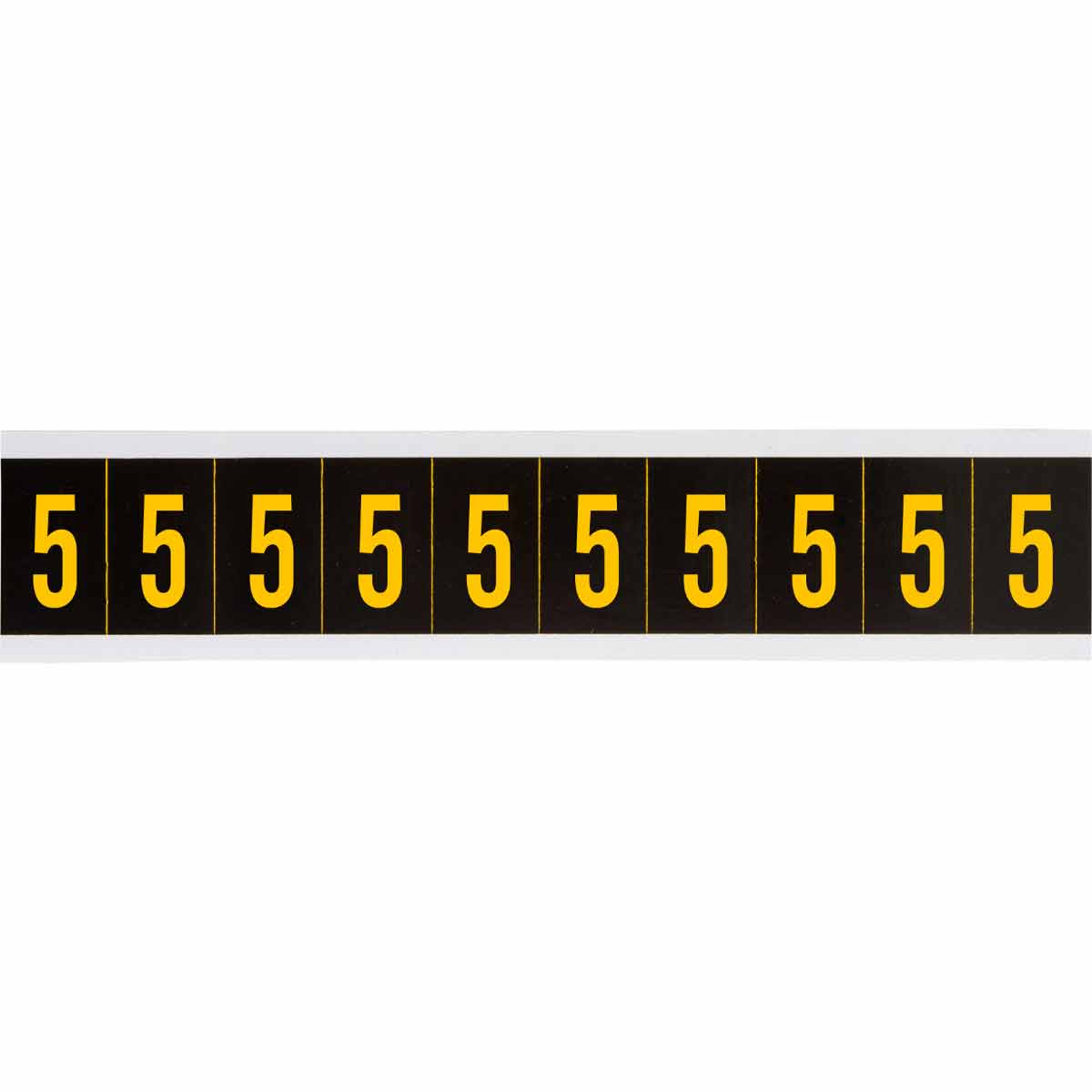 2 in Vinyl N&L Yellow on Black 5 10/PK