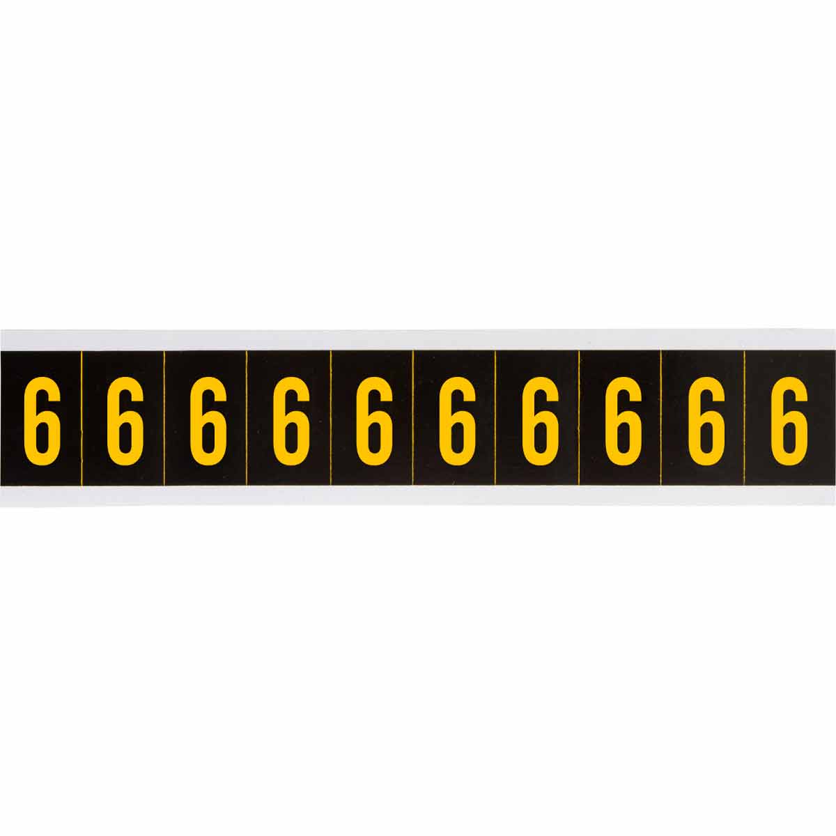 2 in Vinyl N&L Yellow on Black 6 10/PK