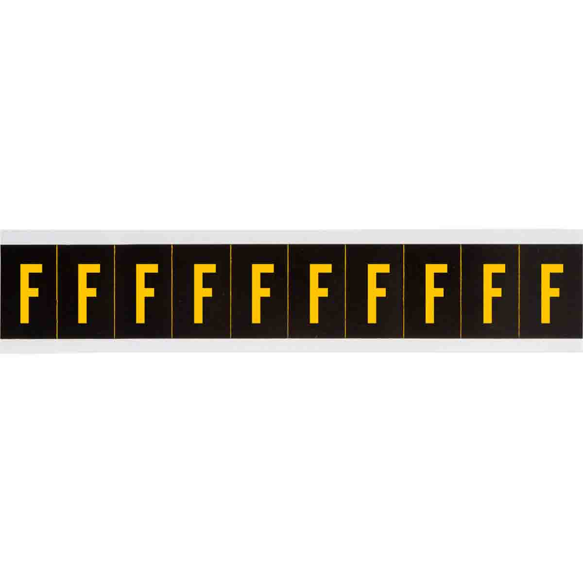1 in Vinyl N&L Yellow on Black F 10/PK
