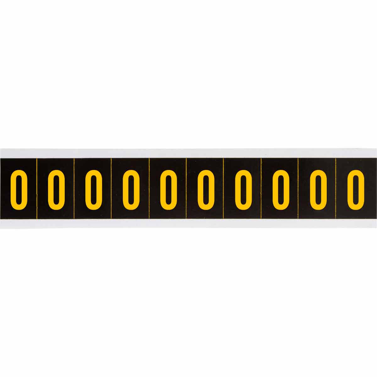 2 in Vinyl N&L Yellow on Black O 10/PK