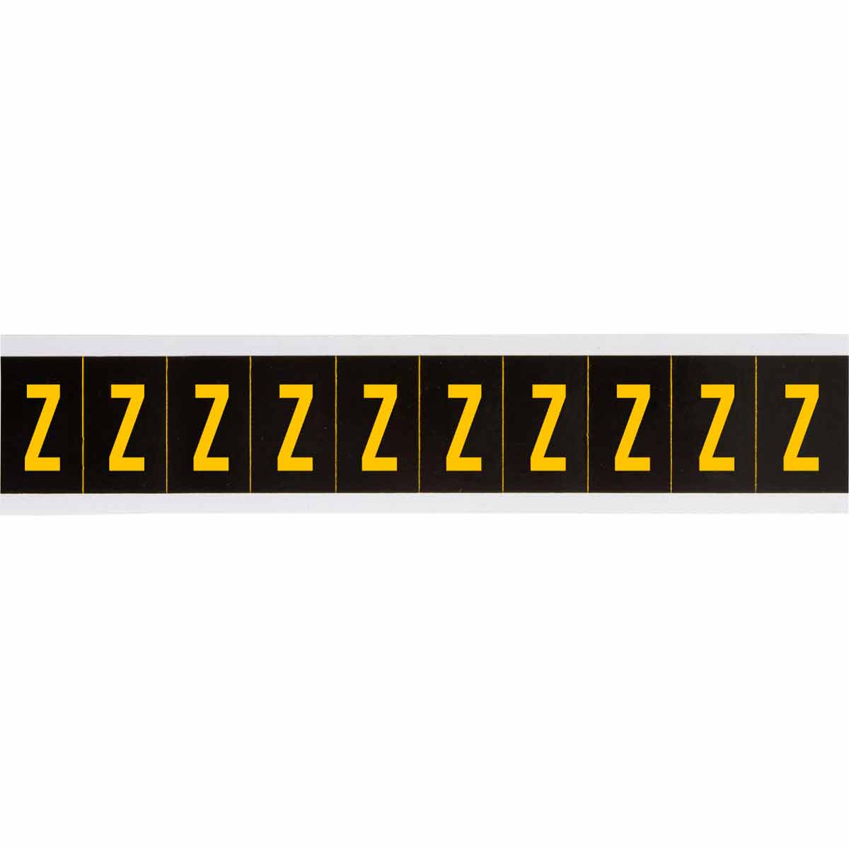 2 in Vinyl N&L Yellow on Black Z 10/PK