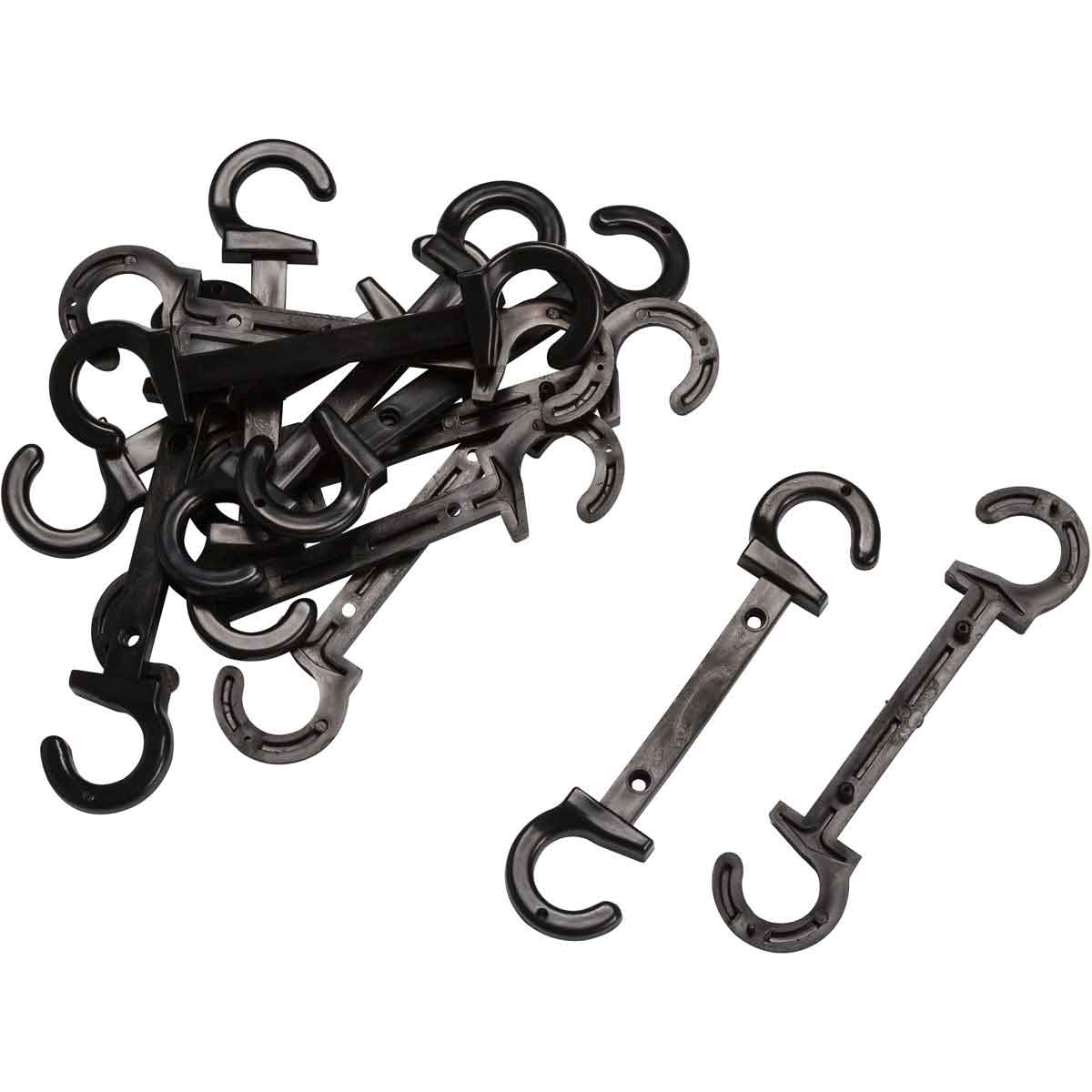 C HOOKS - 3" - BLACK