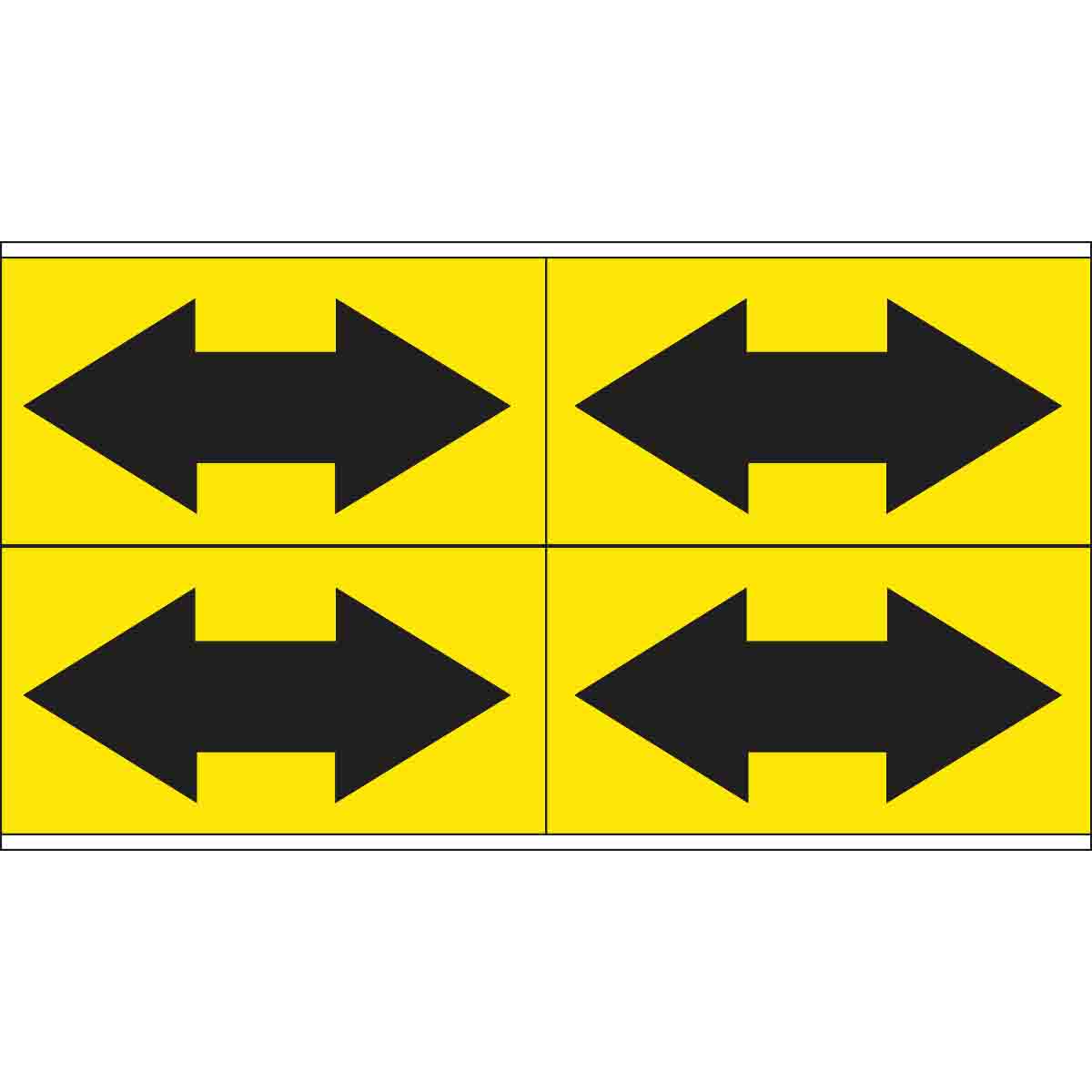 B946 BLK/YEL STYLE 4 DOUBLE ARROW
