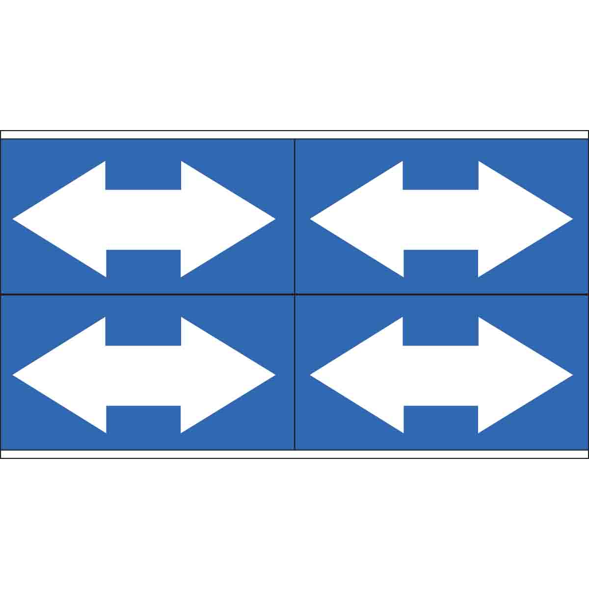 B946 WHT/BLU STYLE 4 DOUBLE ARROW
