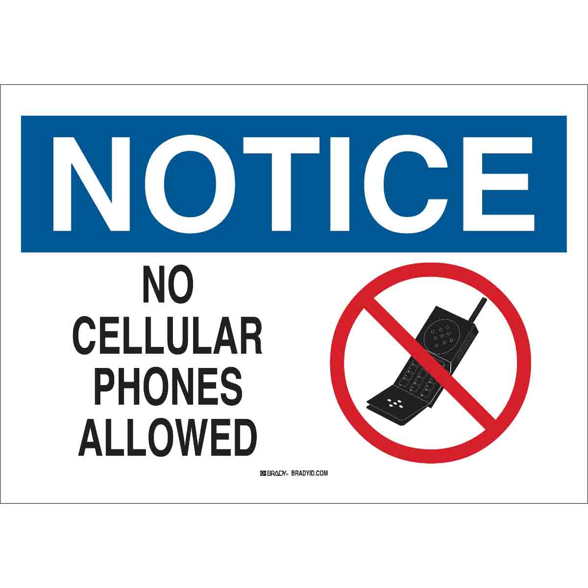 B401 10X14 BLU/BLK/RED/WHT NOTICE