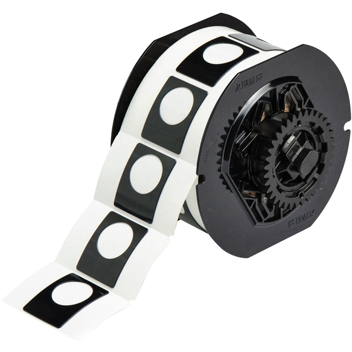 Label Polyester 1.5in x 1.2in BK 200/RL