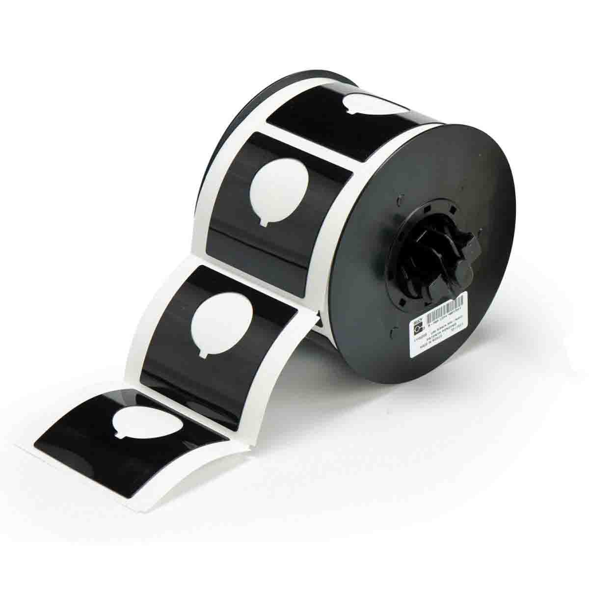 Label Polyester 2.4in x 2.4in BK 145/RL