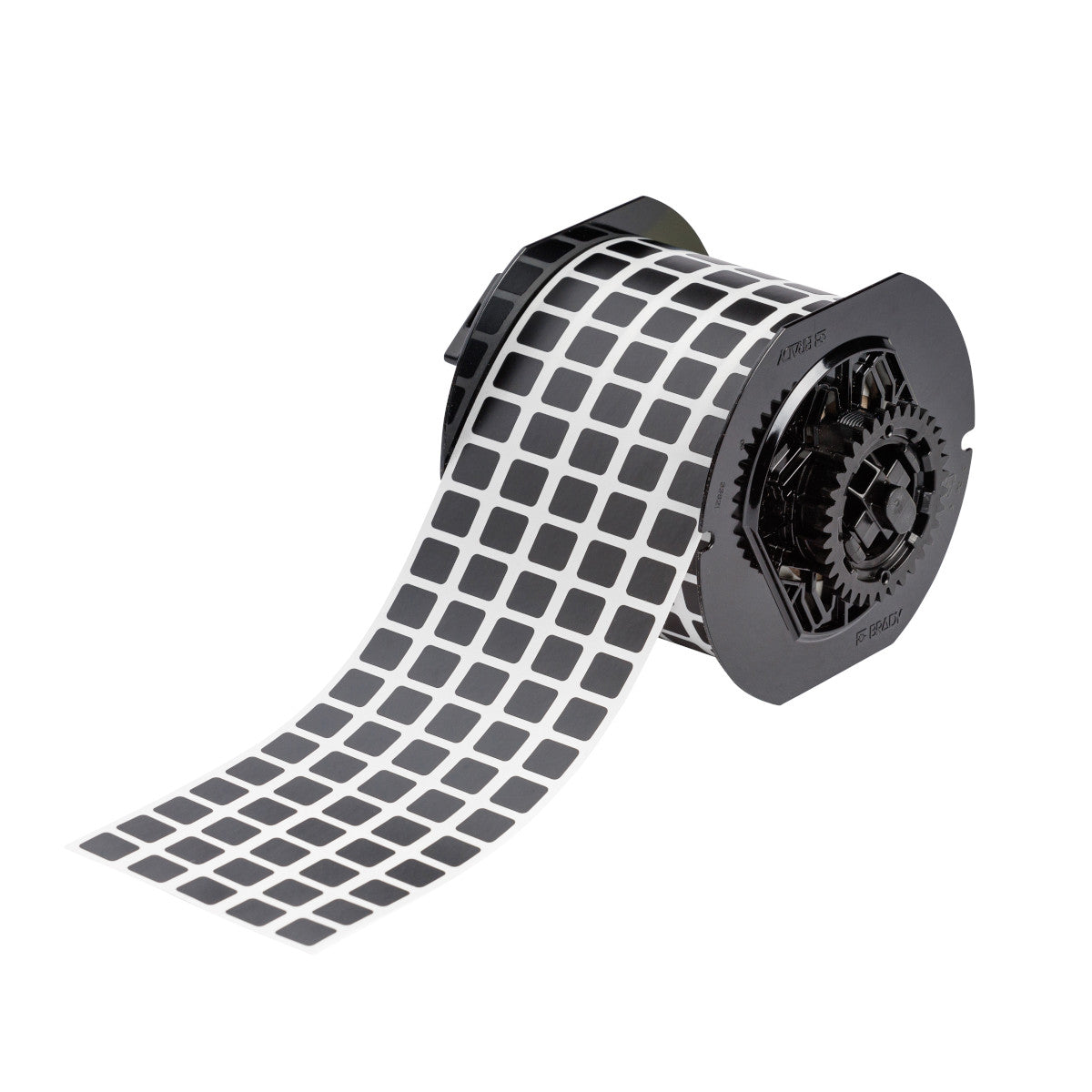 Lbl Polyester 0.437inx0.5in BK 10000/RL