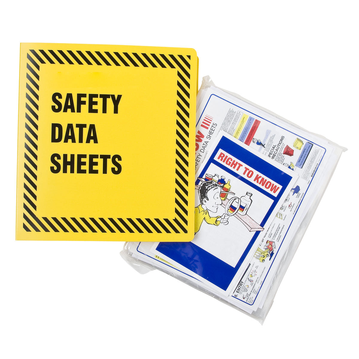 1-1/2 INCH YELLOW MSDS BINDER