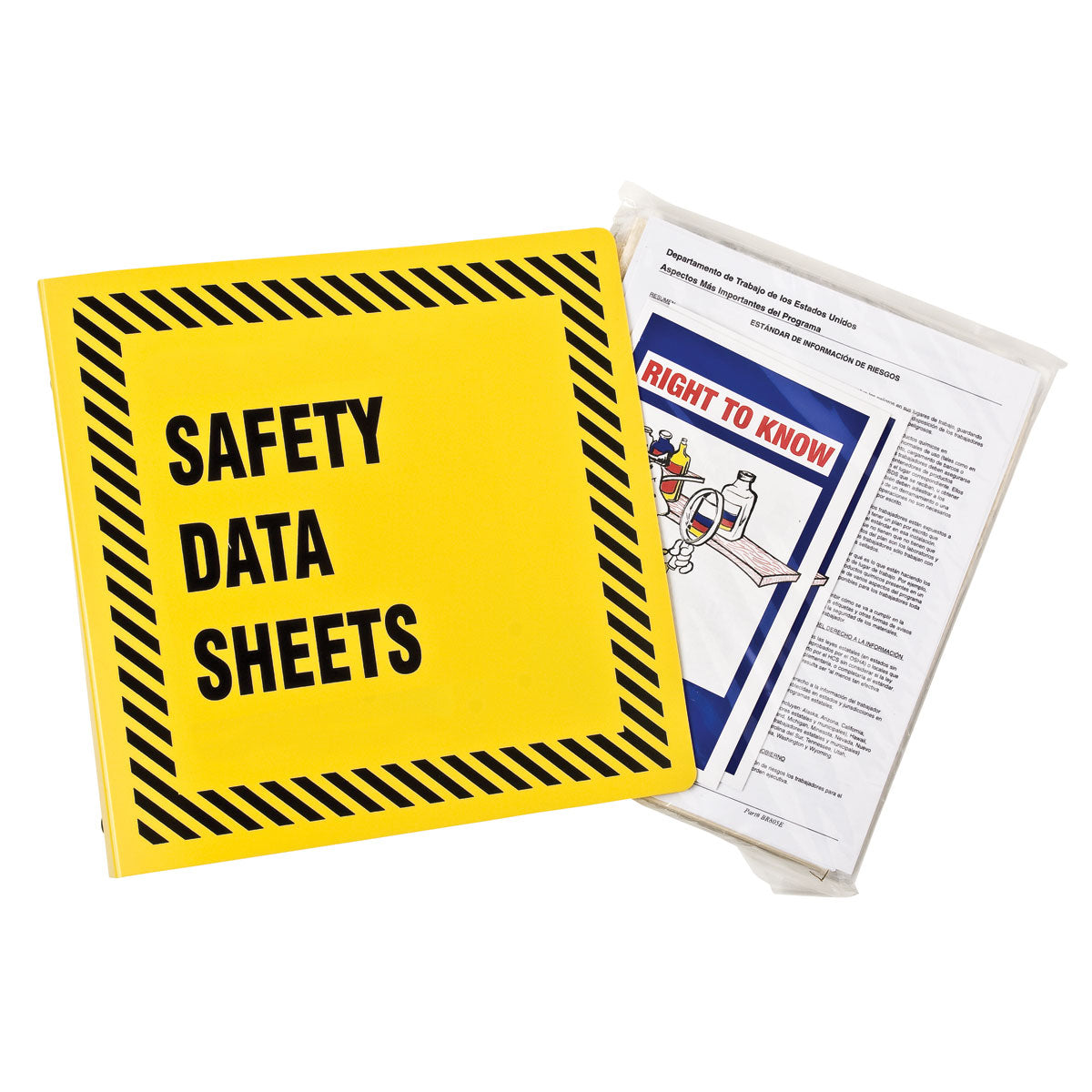2-1/2 INCH MSDS YELLOW BINDER