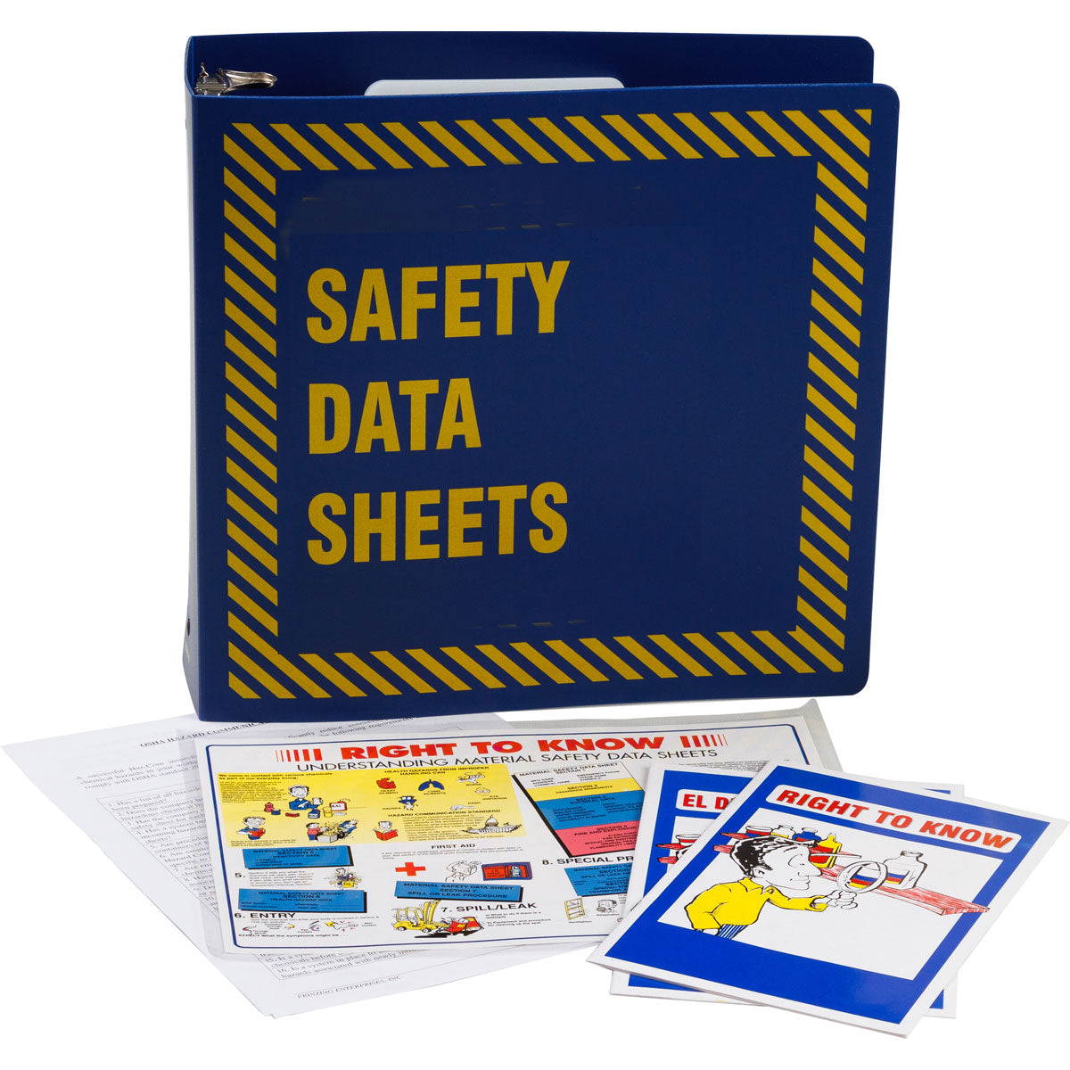 PRINZING 3 INCH BLUE MSDS BINDER PACKAGE