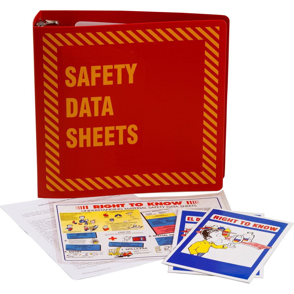 3 INCH RED MSDS BINDER PACKAGE