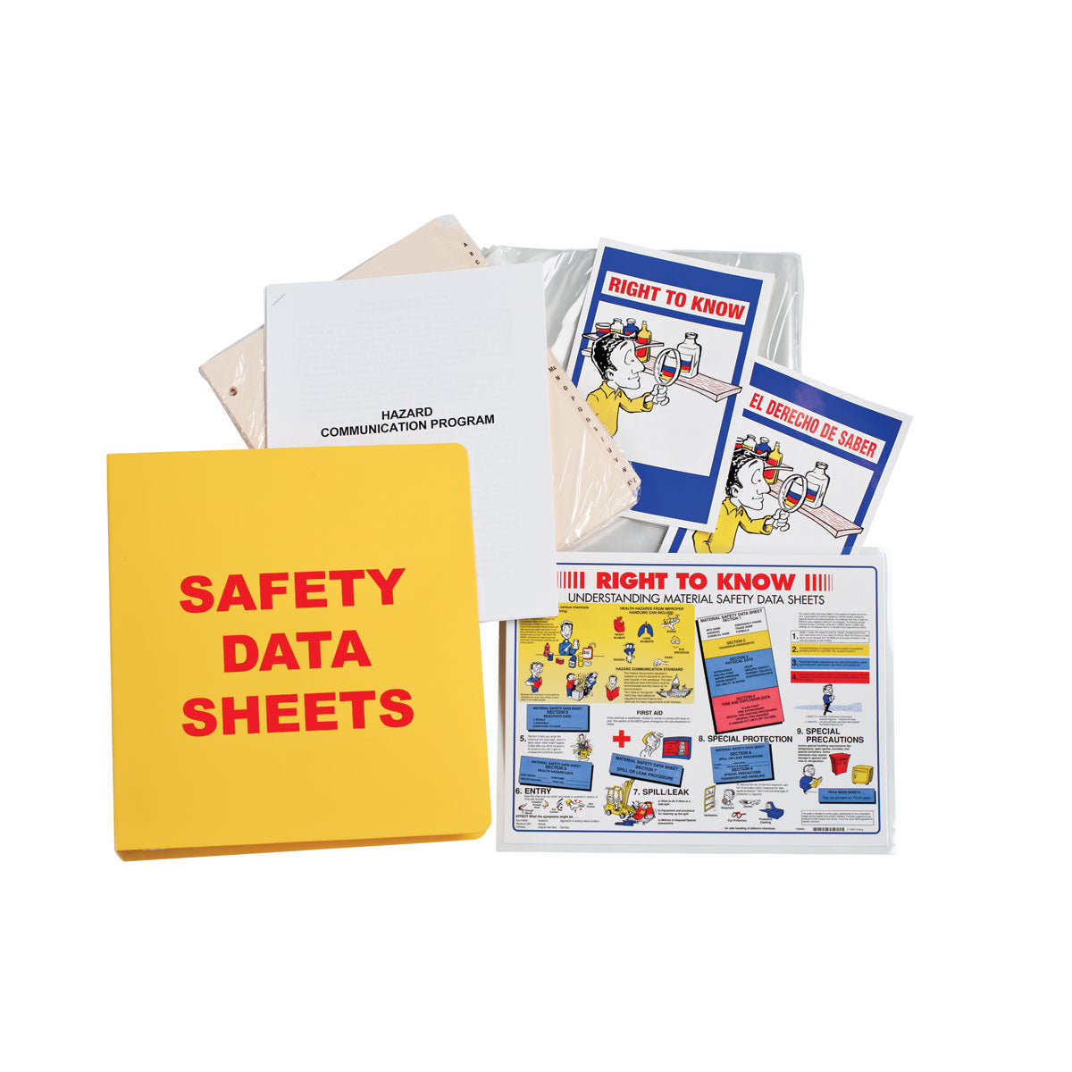 MSDS 1.5" BINDER W/INSERTS