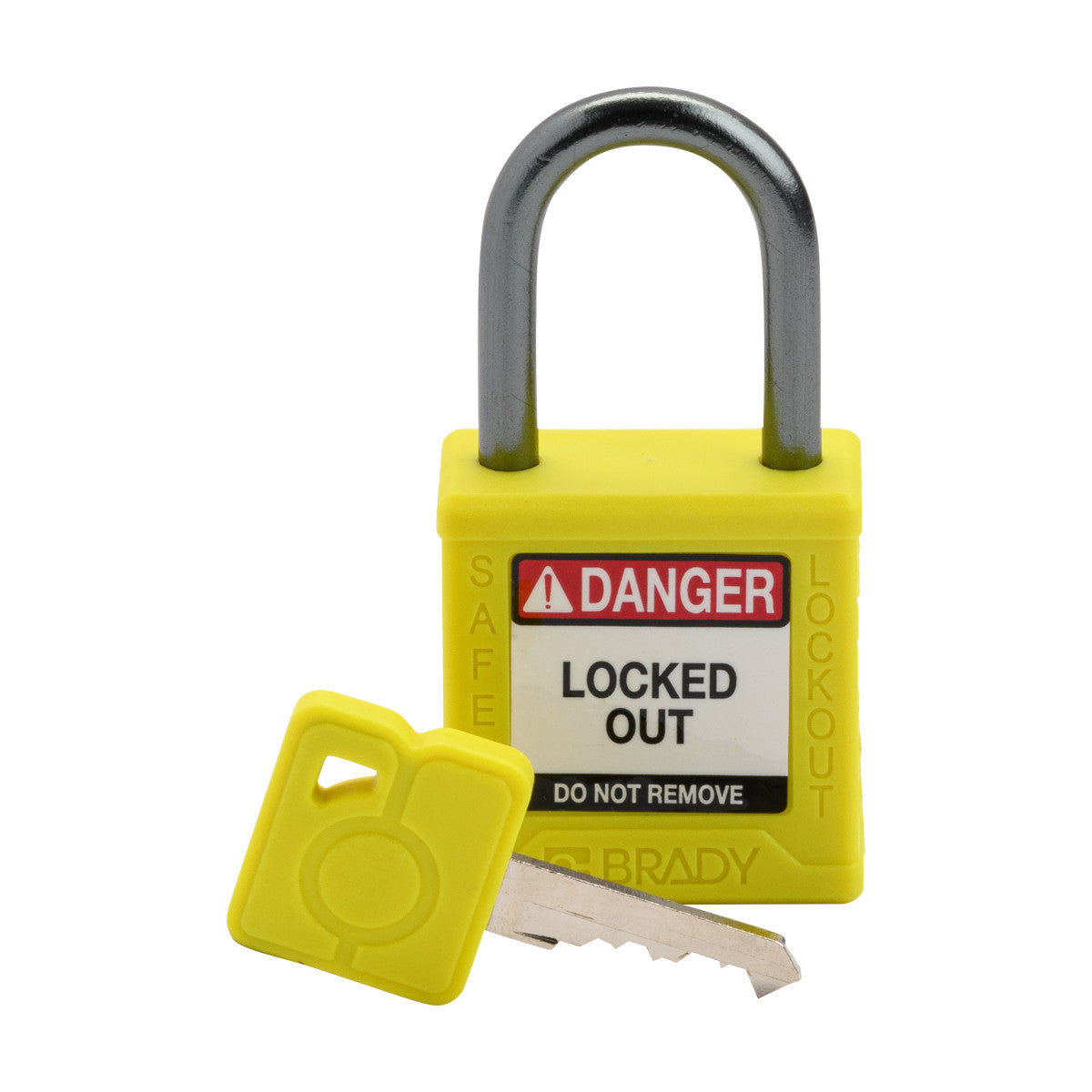Compact Nylon Body 1" ALU Shackle Yellow