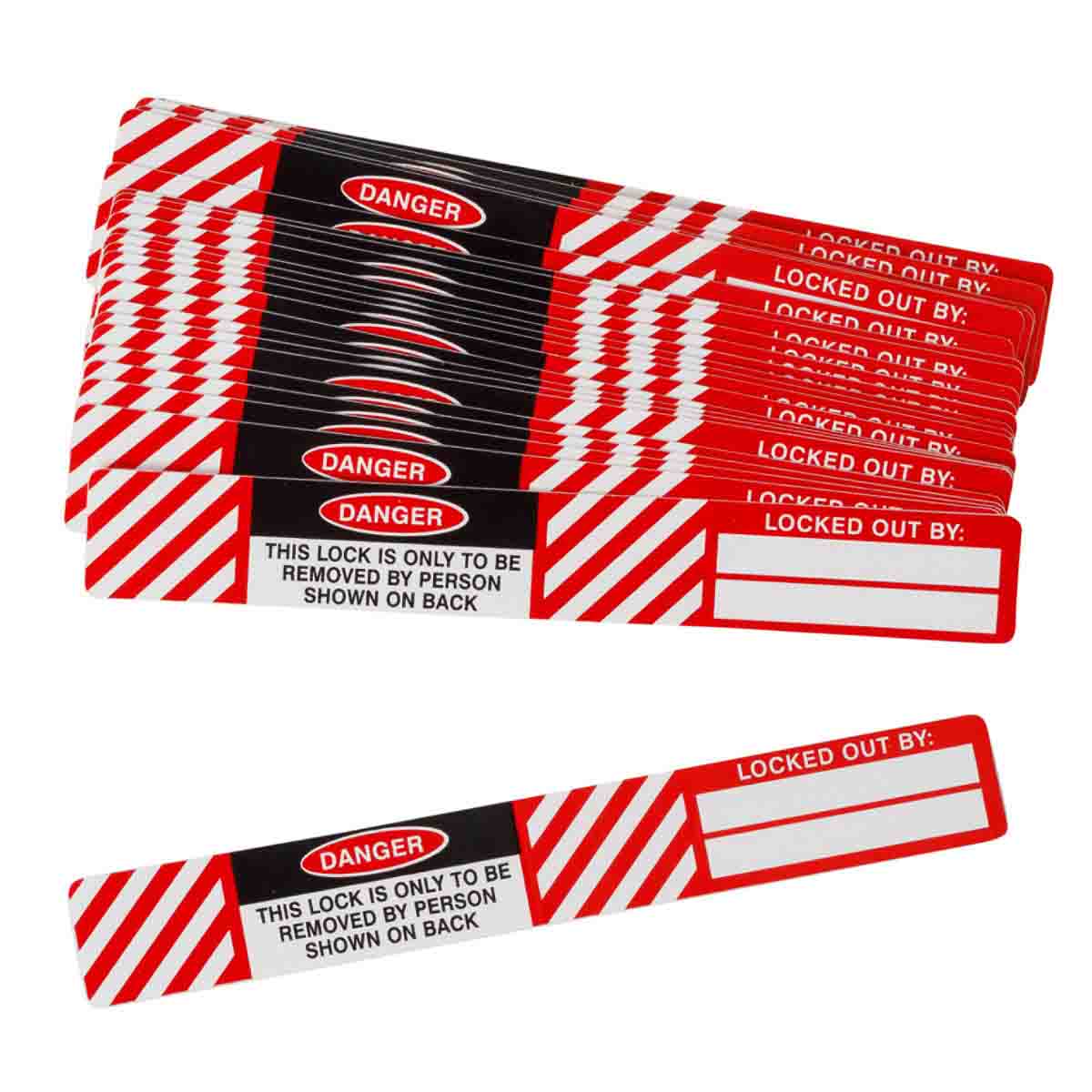 PRINZING LOCKOUT LABELS 25/PK