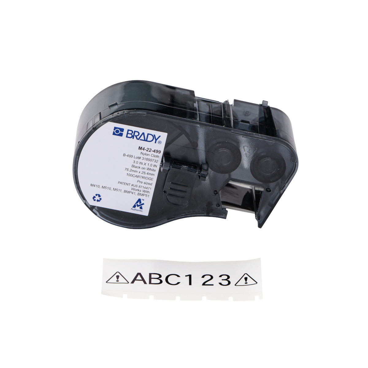 Polyprop Label 1 in W x 25 ft L