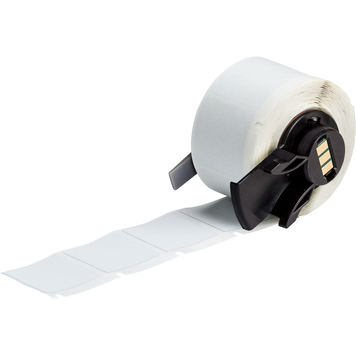Label 1" H x 1" Metallized LT GR RL/250
