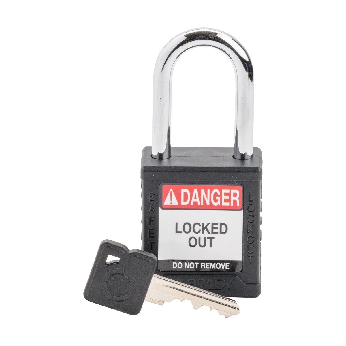 Nylon Padlock KD Steel Shackle BLK Ea