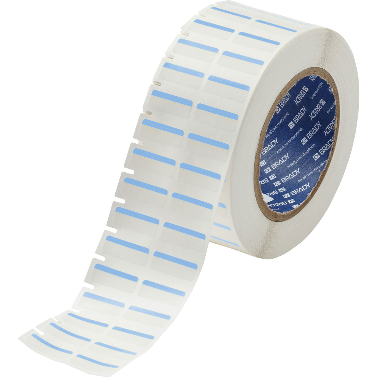 Lbl Polyester 0.375inx1in BU/WT 3000/RL