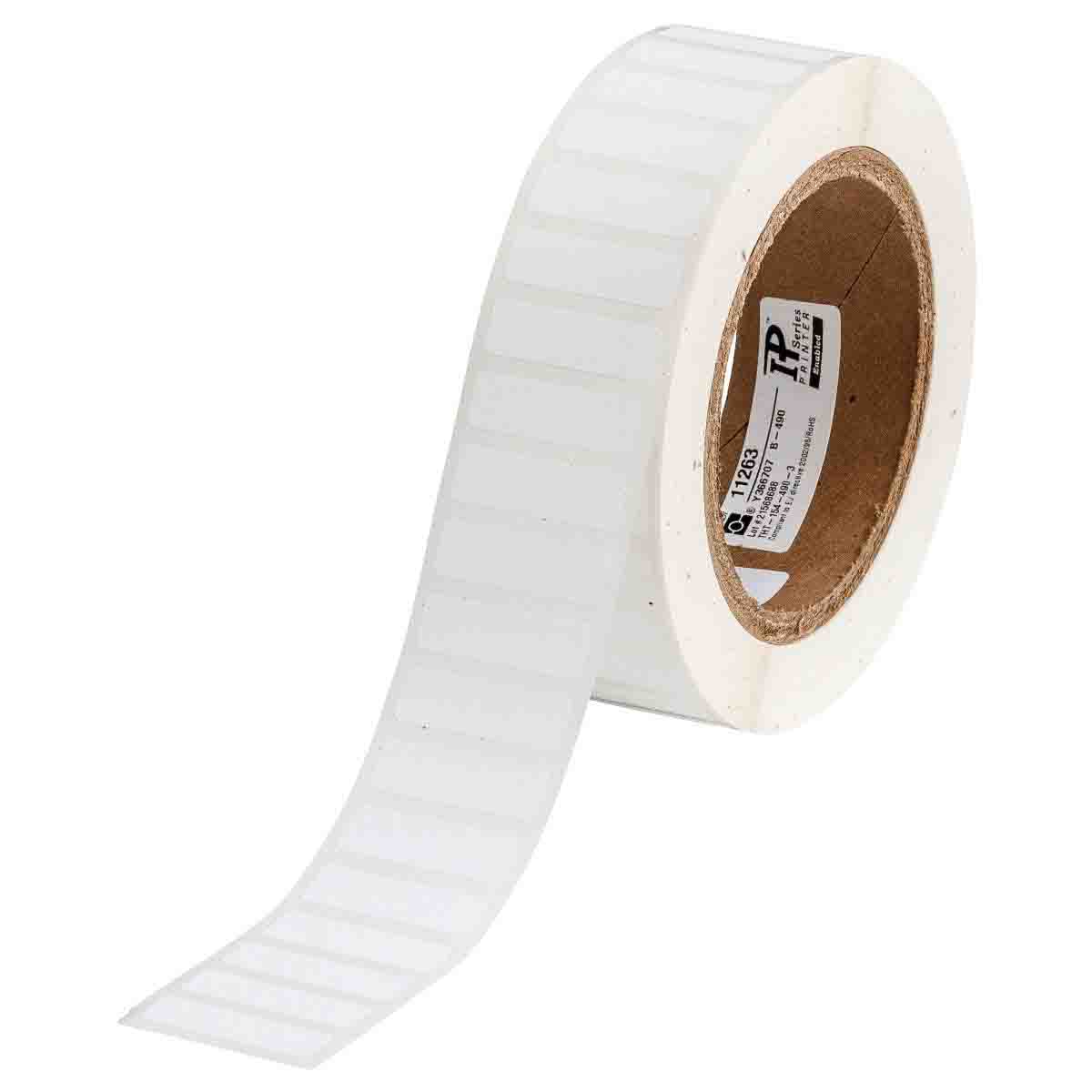 Lbl Polyester 0.375inx1.25in WT 3000/RL
