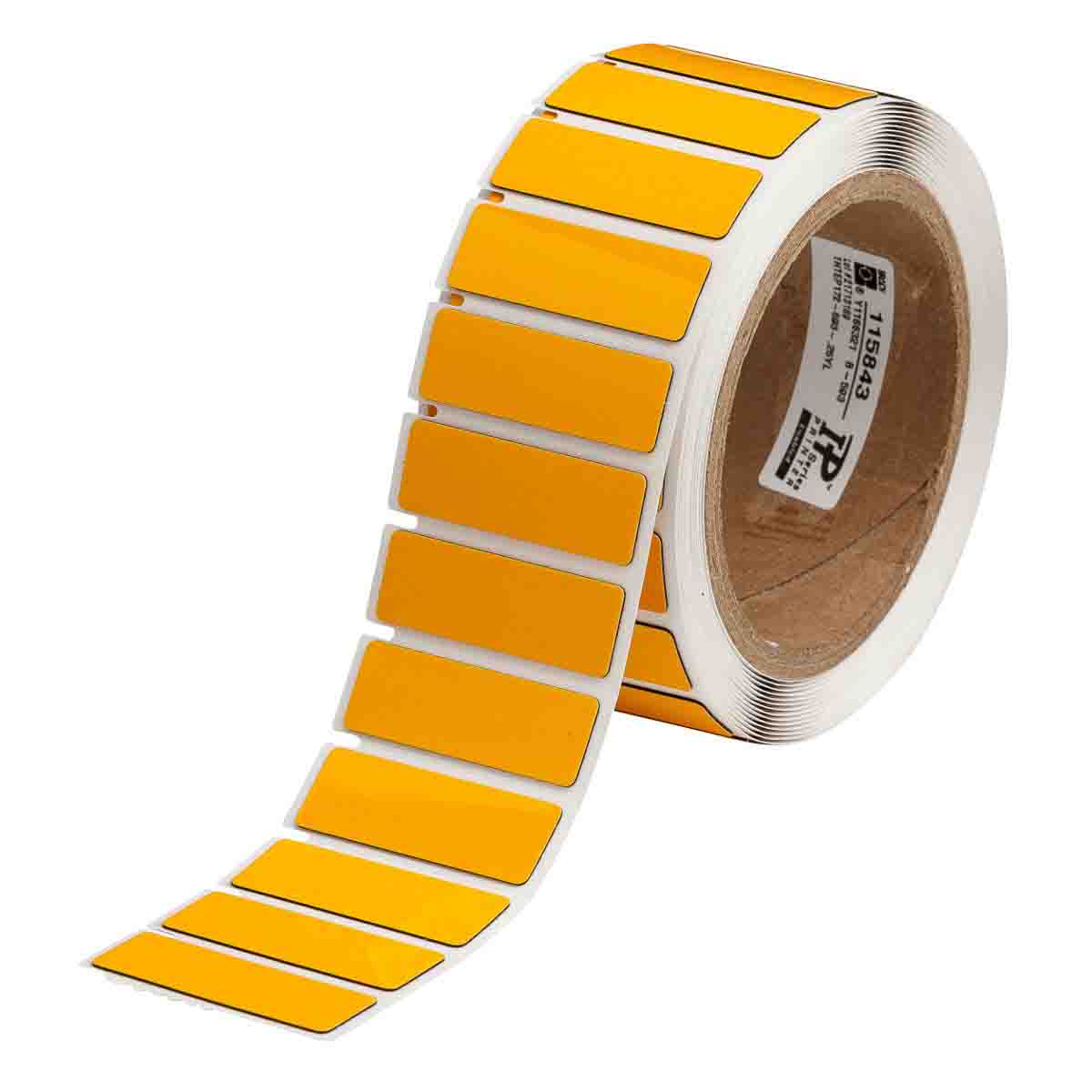 Lbl Polyester 0.59in x 1.77in YL 250/RL