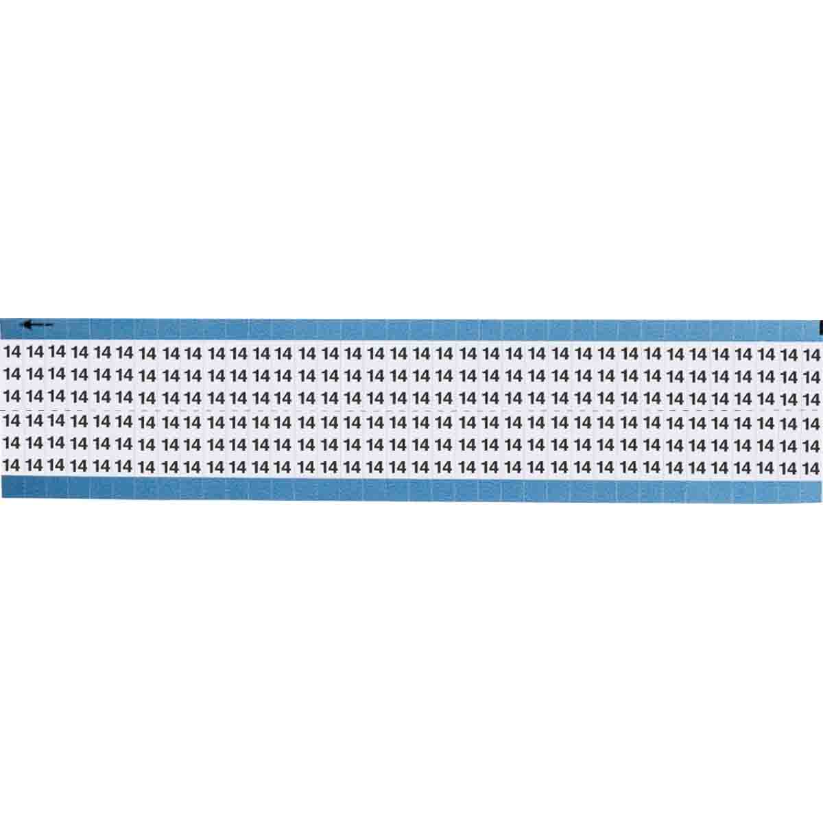 Wire Marker 0.75in H x 0.25in W, 14