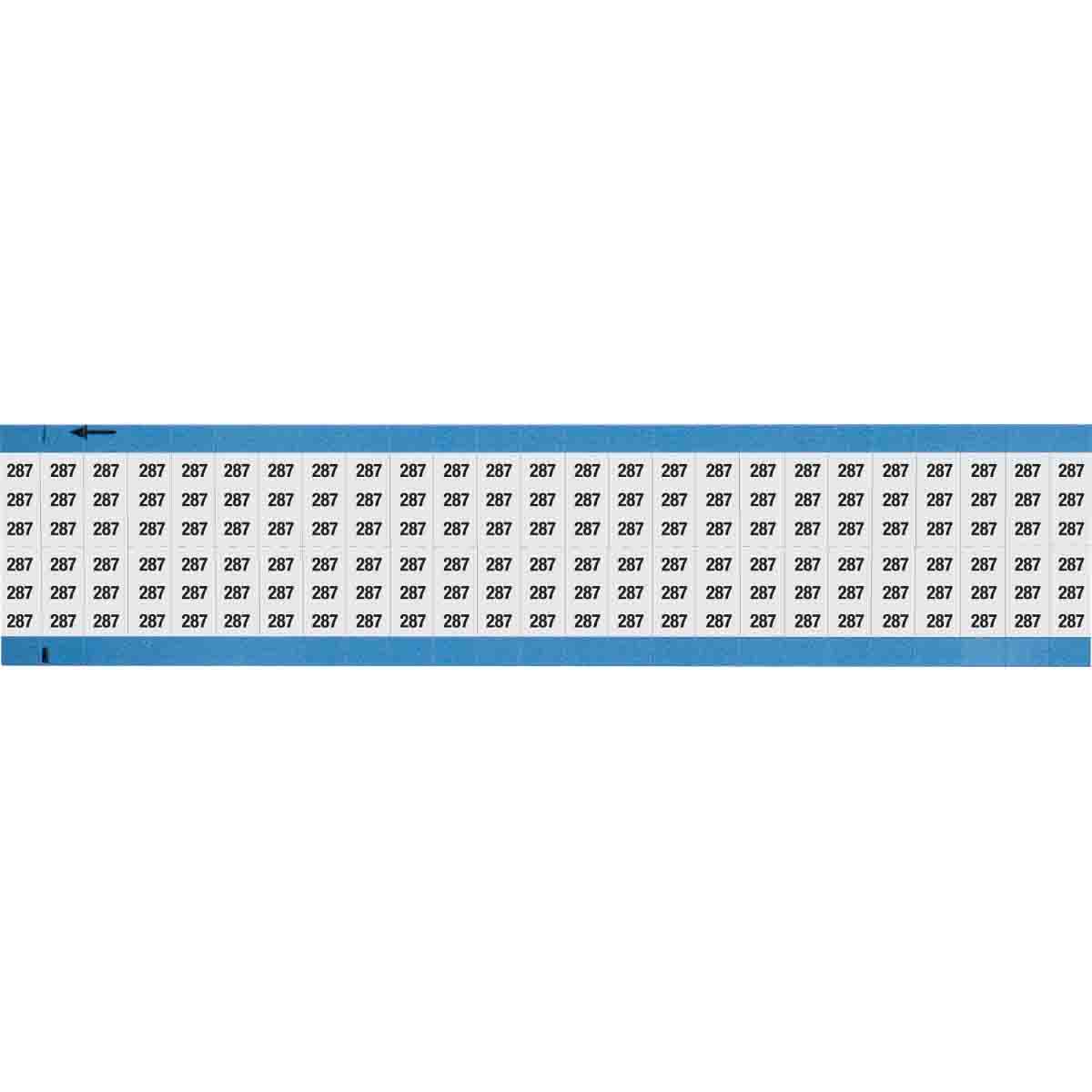 Wire Marker 0.75in H x 0.36in W, 287