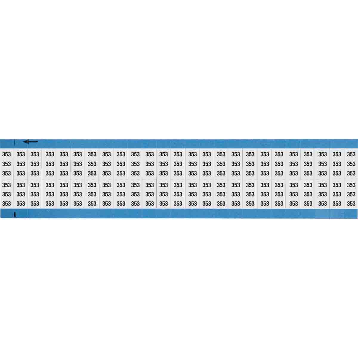 Wire Marker 0.75in H x 0.36in W, 353
