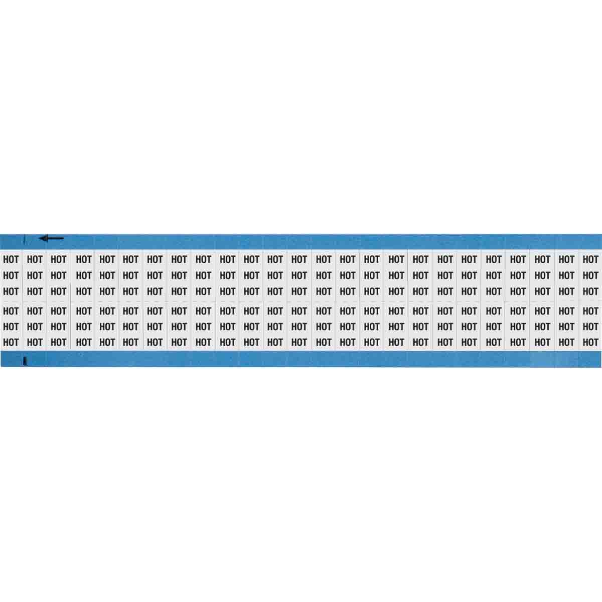 Wire Marker 0.75in H x 0.36in W, HOT